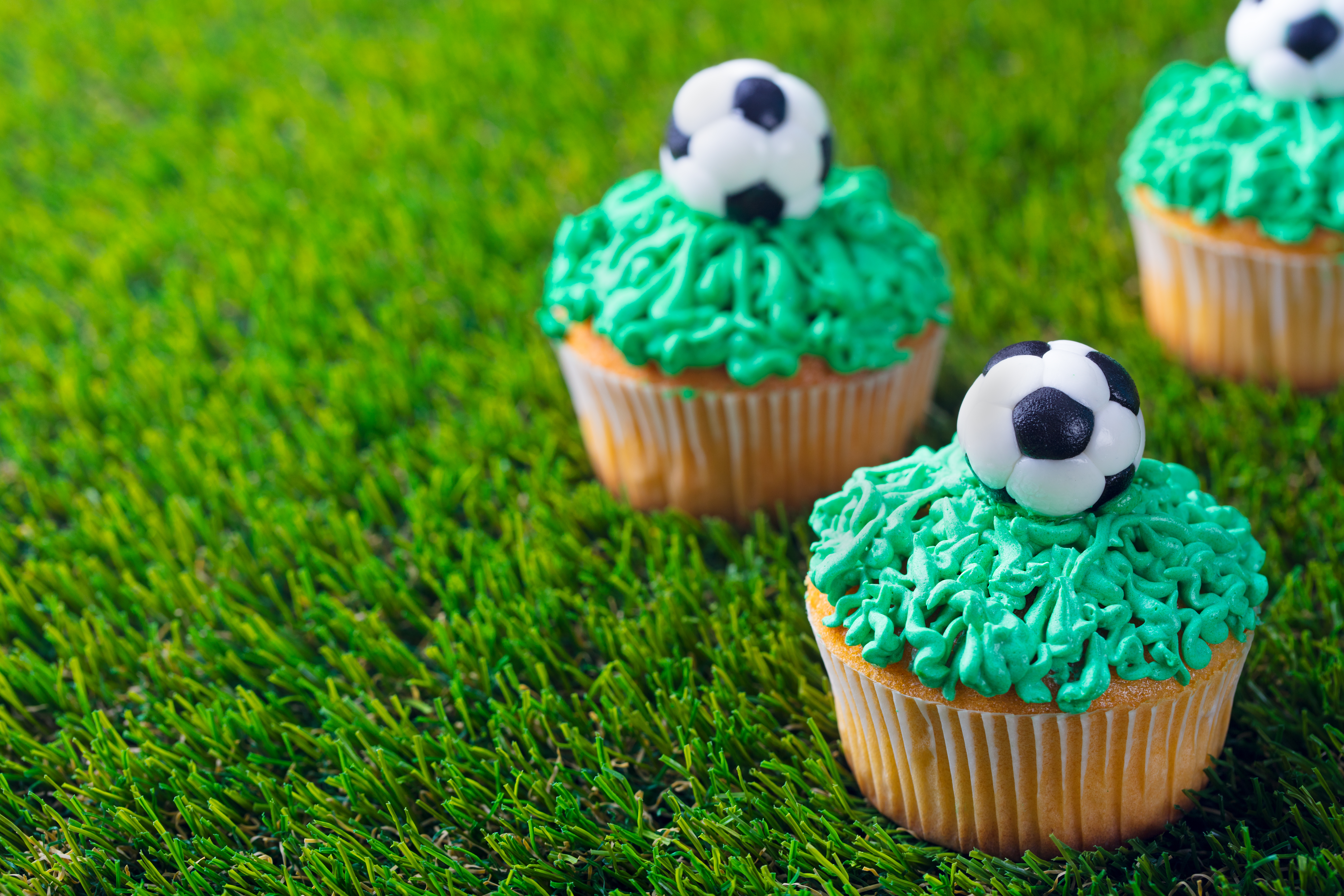 Football Birthday Cupcakes